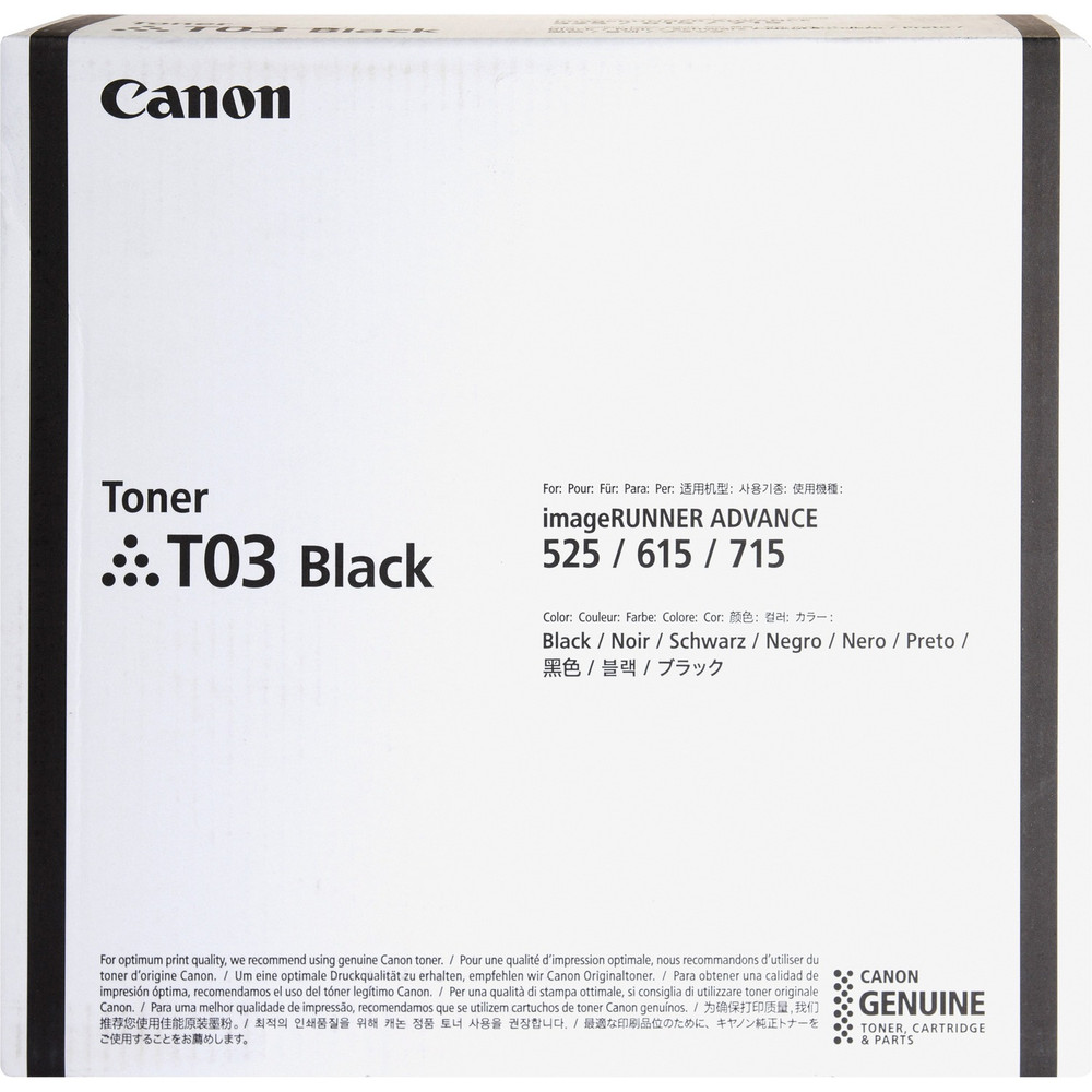 Canon, Inc Canon T03 Canon T03 Original Laser Toner Cartridge - Black - 1 Each