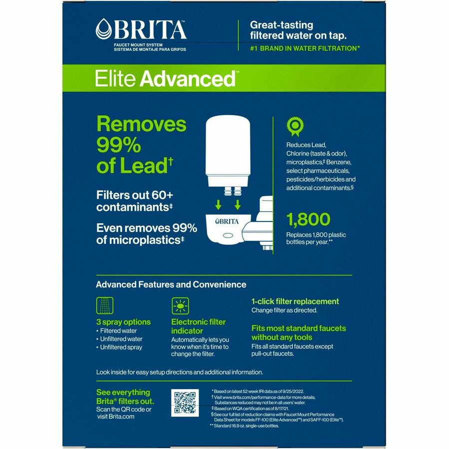 The Clorox Company Brita 42201 Brita Complete Water Faucet Filtration System With Light Indicator