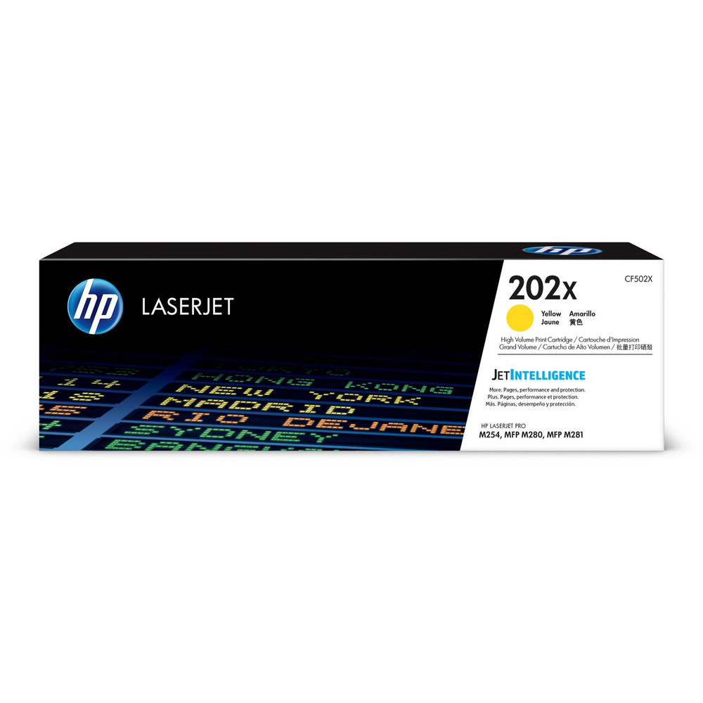 HP Inc. HP CF502X HP 202X (CF502X) Original High Yield Laser Toner Cartridge - Yellow - 1 Each HP Inc. HP CF502X HP 202X (CF502X) Original High Yield Laser Toner Cartridge - Yellow - 1 Each