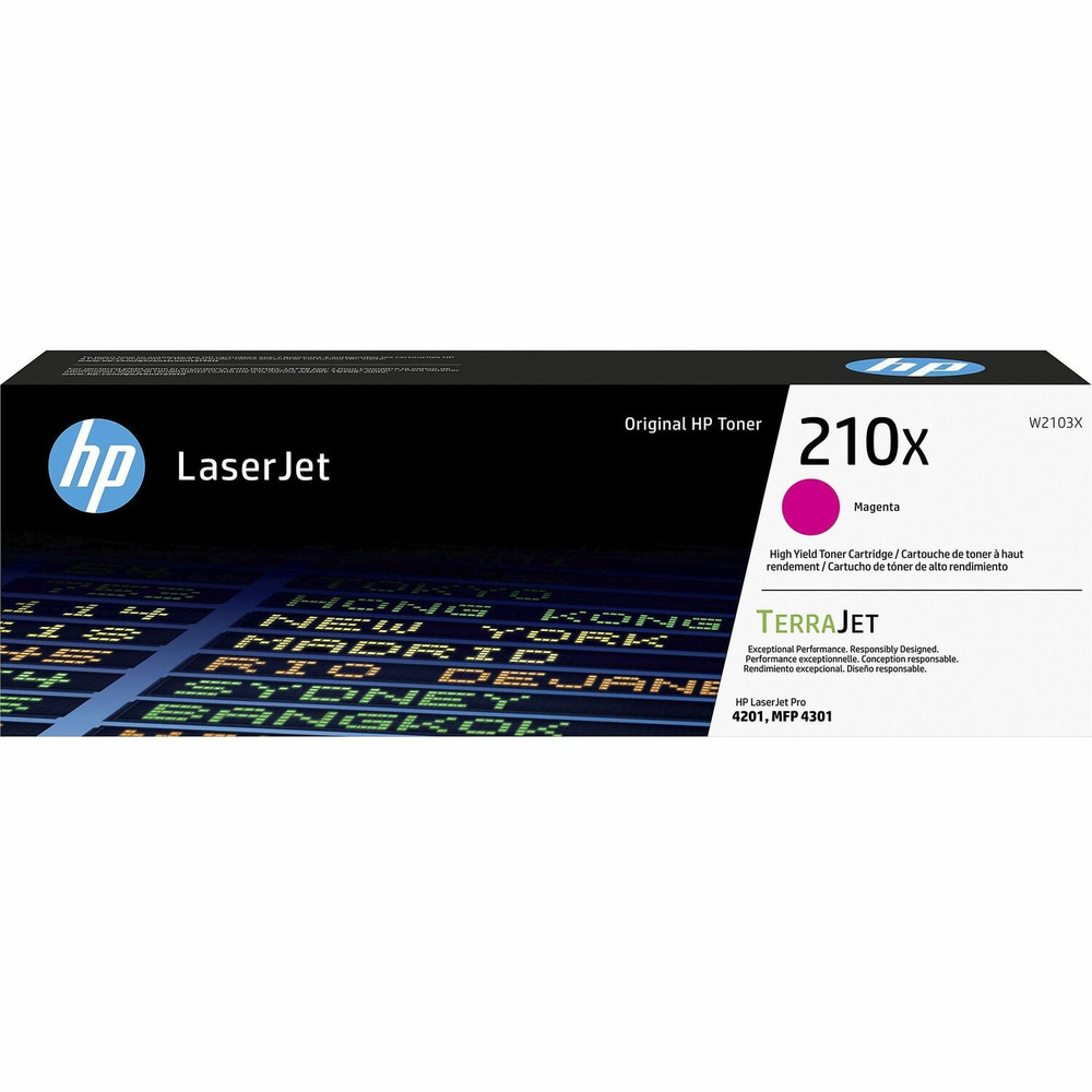 HP Inc. HP W2103X HP 210X Original High Yield Laser Toner Cartridge - Magenta Pack HP Inc. HP W2103X HP 210X Original High Yield Laser Toner Cartridge - Magenta Pack