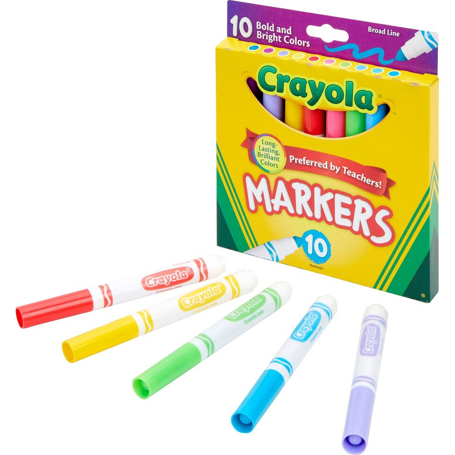 Crayola, LLC Crayola 587725 Crayola Bright/Bold Broad Line Markers
