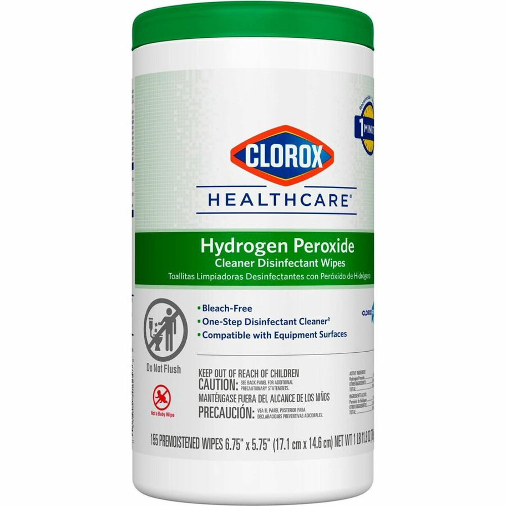 The Clorox Company Clorox Healthcare 30825 Clorox Healthcare Hydrogen Peroxide Cleaner Disinfectant Wipes