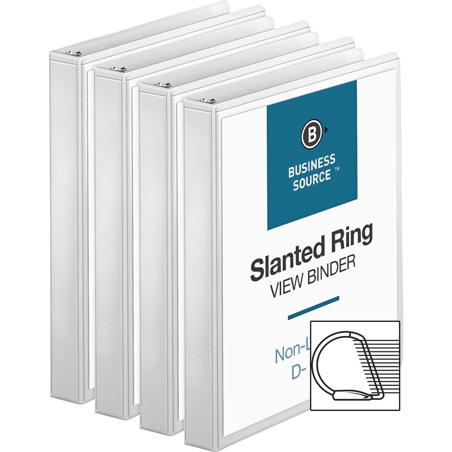 Business Source 28440BD Business Source Basic D-Ring View Binders