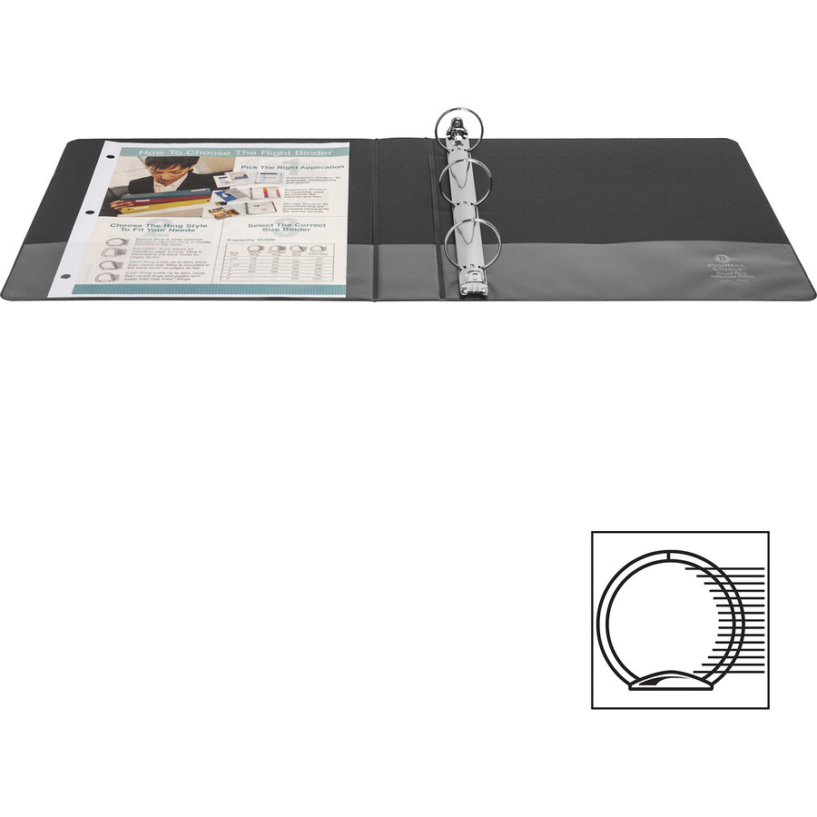 Business Source 28552BD Business Source Basic Round Ring Binders