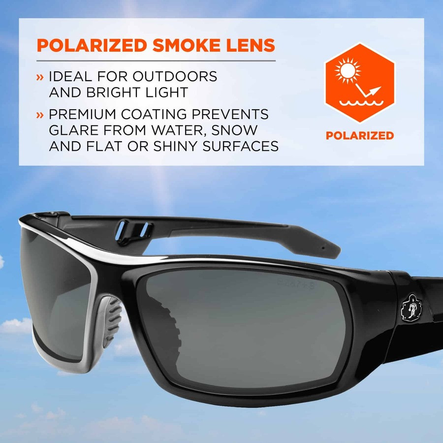 Tenacious Holdings, Inc Skullerz 50031 Skullerz Polarized Smoke Safety Glasses