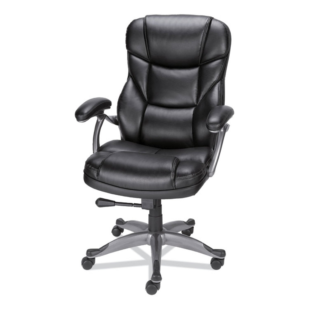 ALERA BN41B19 Alera Birns Series High-Back Task Chair, Supports Up to 250 lb, 18.11" to 22.05" Seat Height, Black Seat/Back, Chrome Base