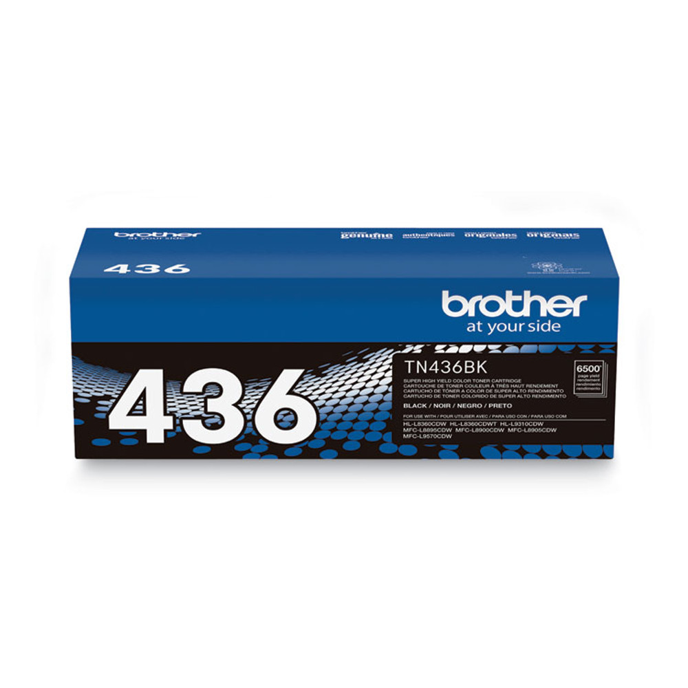 BROTHER INTL. CORP. TN436BK TN436BK Super High-Yield Toner, 6,500 Page-Yield, Black