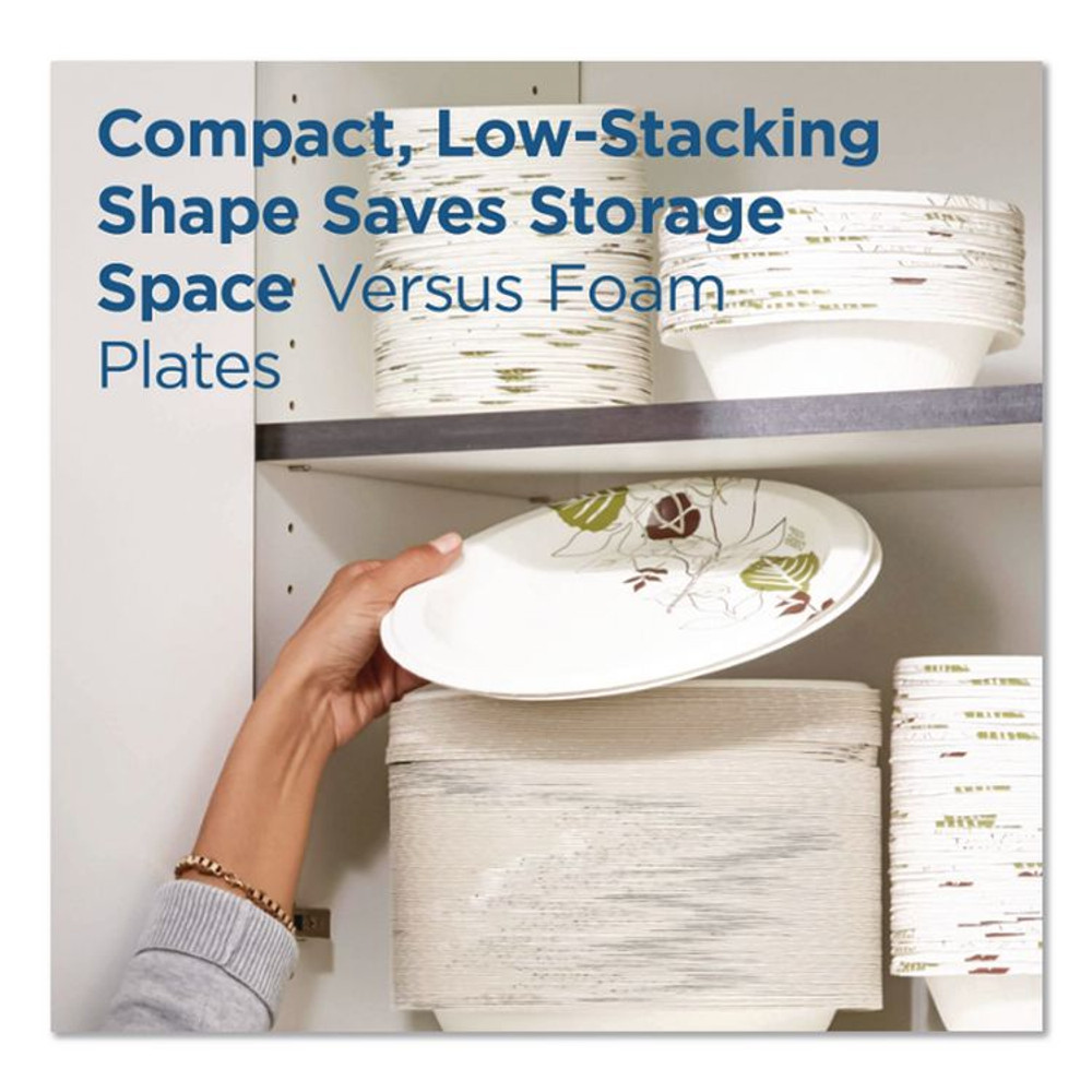 GEORGIA PACIFIC Dixie® UX9PATHPB Pathways Medium-Weight Paper Plates, 8.5" dia, Pathways, 300/Box, 2 Boxes/Carton