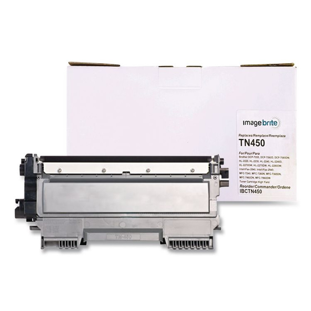 CTG/CLOVER TECHNOLOGY GROUP Image Brite 24214173 Compatible TN450 High-Yield Toner, 2,600 Page-Yield, Black