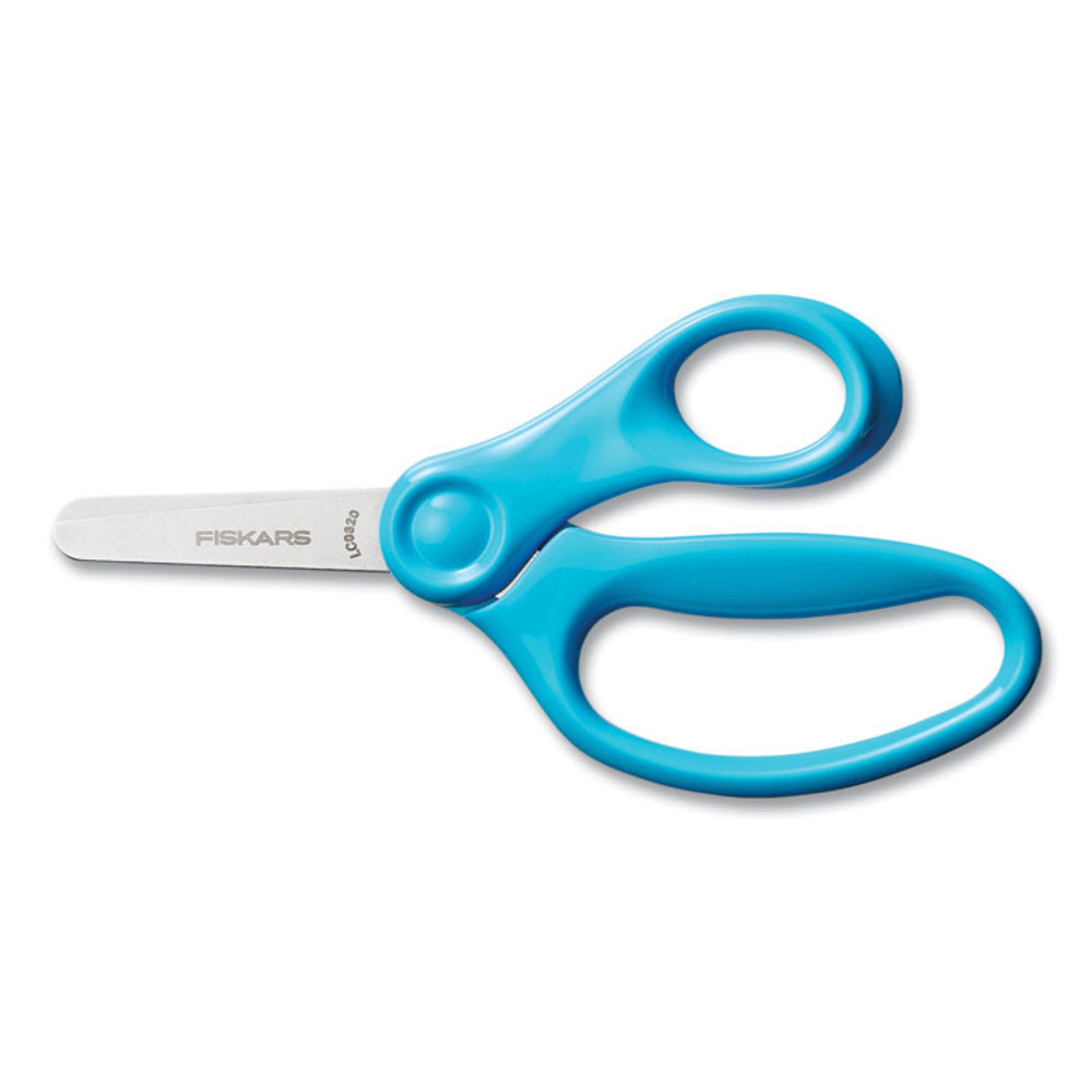 FISKARS MANUFACTURING CORP 1067049 Classpack Scissors Caddy, Rounded Tip, 5" Long, 1.6" Cut Length, Straight Assorted Color Handles, 24/Set