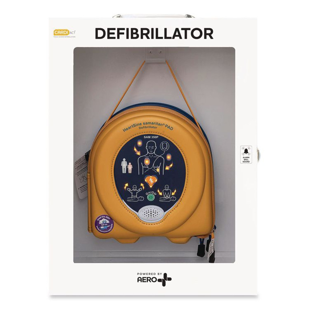 AERO HEALTHCARE CARDIACT™ CAP3350P HeartSine PAD 350P Package Alarmed Cabinet