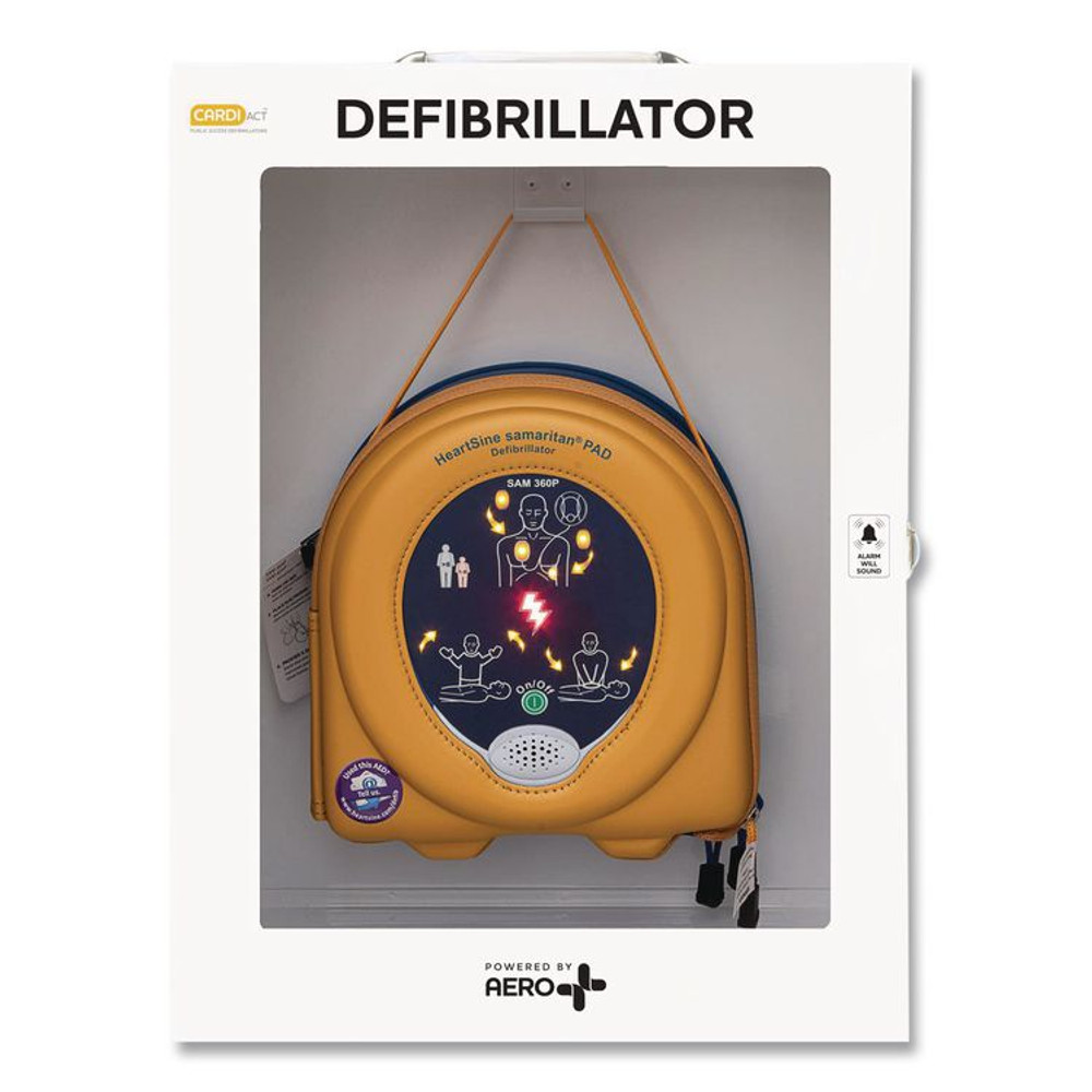 AERO HEALTHCARE CARDIACT™ CAP2360P HeartSine PAD 360P Package Alarmed Cabinet