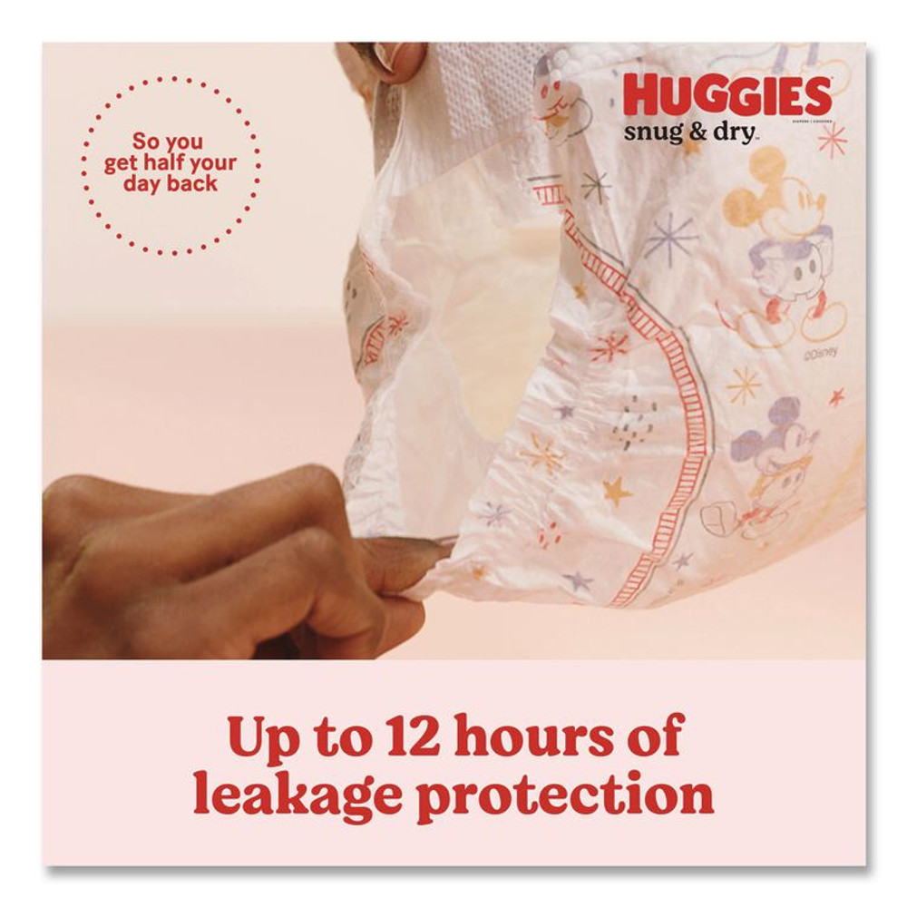 KIMBERLY CLARK Huggies® 56458 Snug and Dry Diapers, Size 5, 27+ lbs, 136/Carton