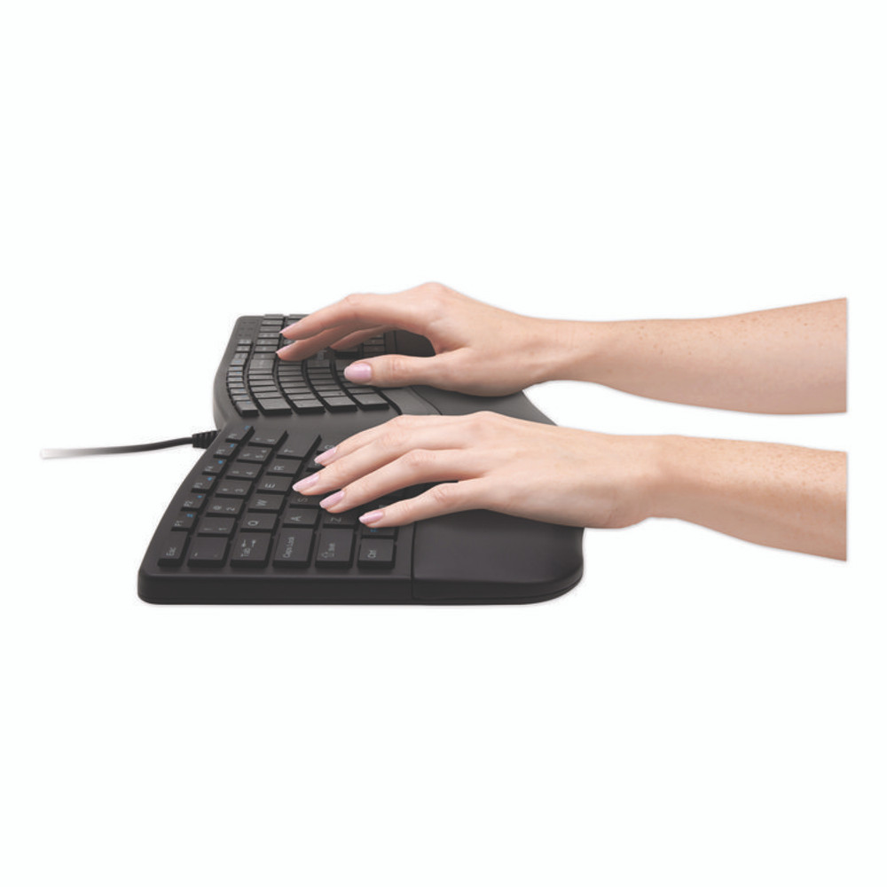 KENSINGTON 75400 Pro Fit Ergo Wired Keyboard, Black