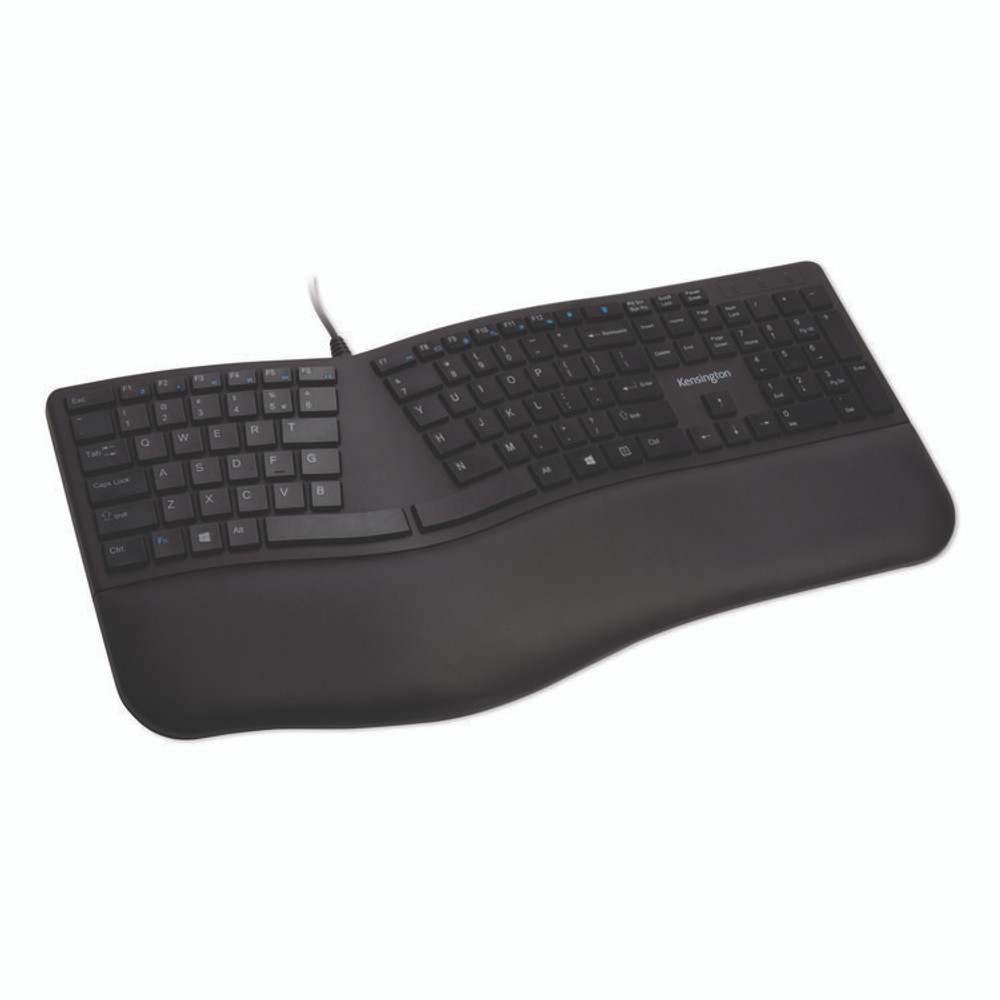 KENSINGTON 75400 Pro Fit Ergo Wired Keyboard, Black