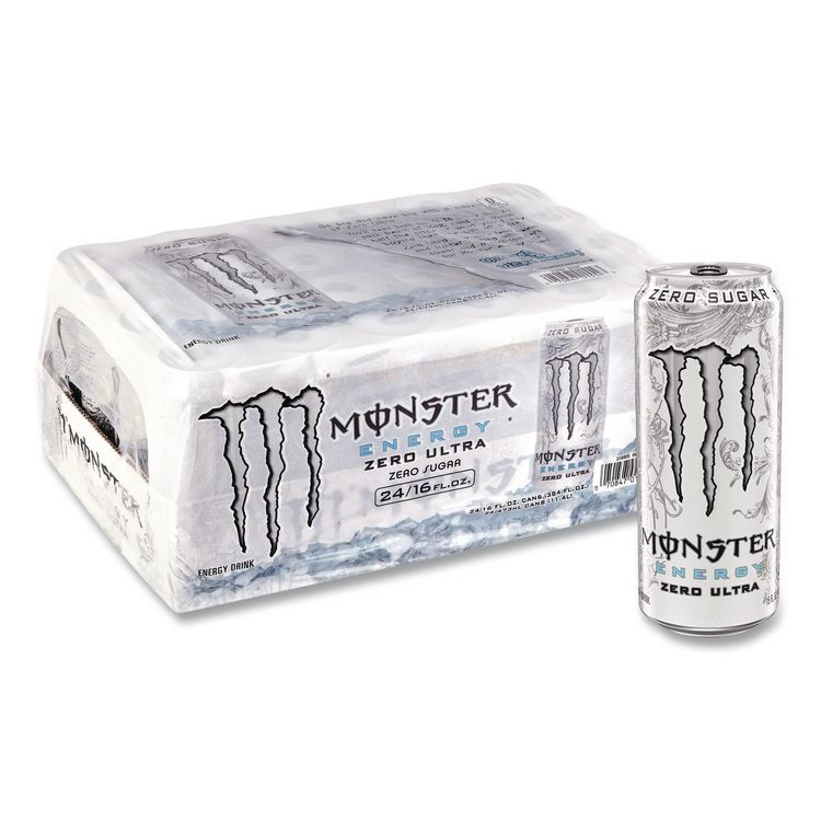 MONSTER BEVERAGE CORPORATION Energy® 22002677 Ultra Zero, Original, 16 oz Bottle, 24/Carton