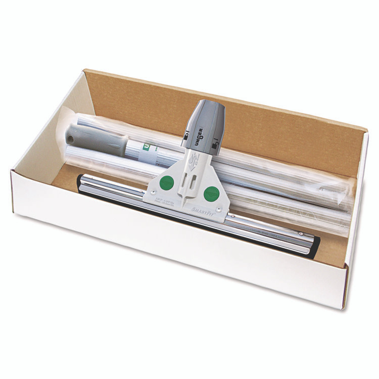 UNGER HM30K SmartFit WaterWand Squeegee, 30" Wide Blade, 56" Handle