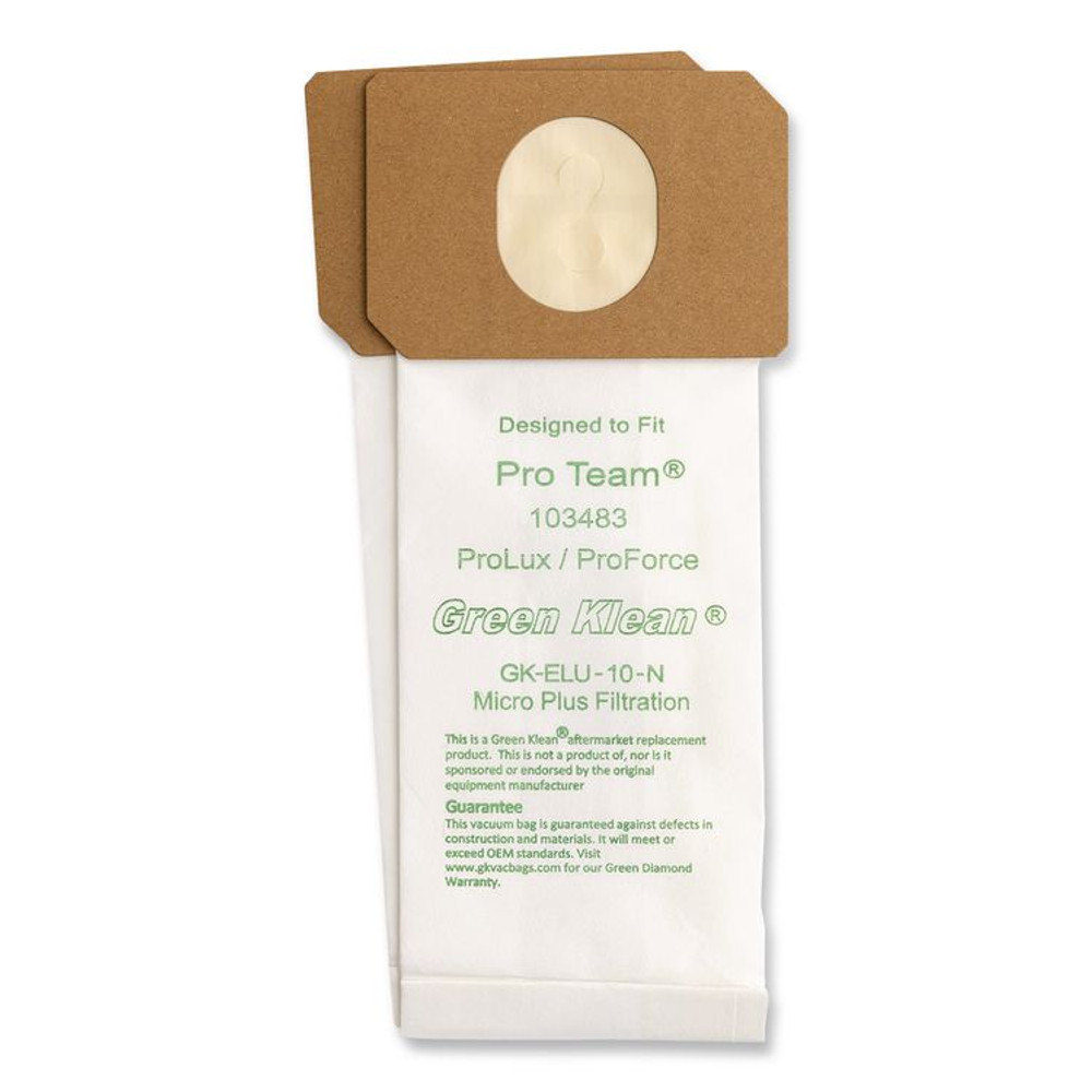 GREEN KLEAN GKELU10N GK-Elu-10 Replacement Bag, 10 Bags/Pack, 10 Packs/Carton