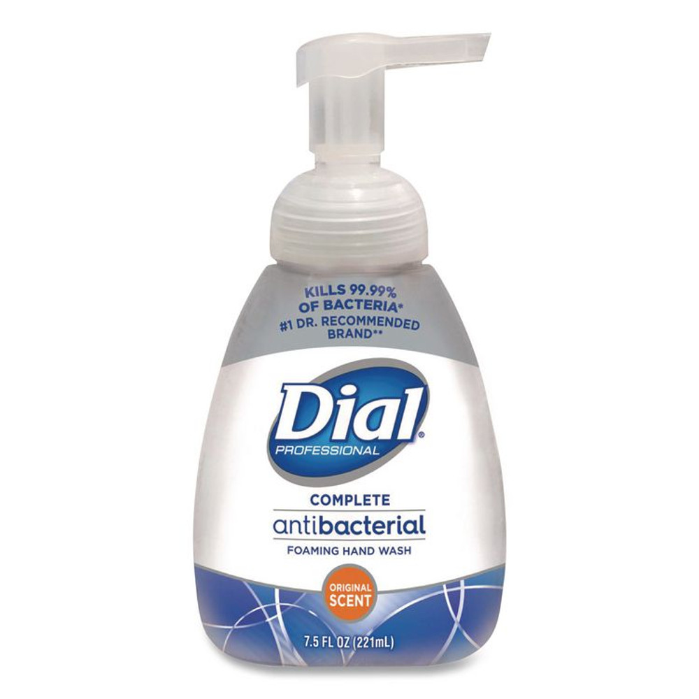 DIAL PROFESSIONAL 02936EA Original Antibacterial Foaming Hand Wash, Original Scent, 7.5 oz