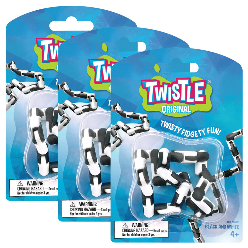 TEACHER CREATED RESOURCES Teacher Created Resources® Twistle Original, Black & White, Pack of 3