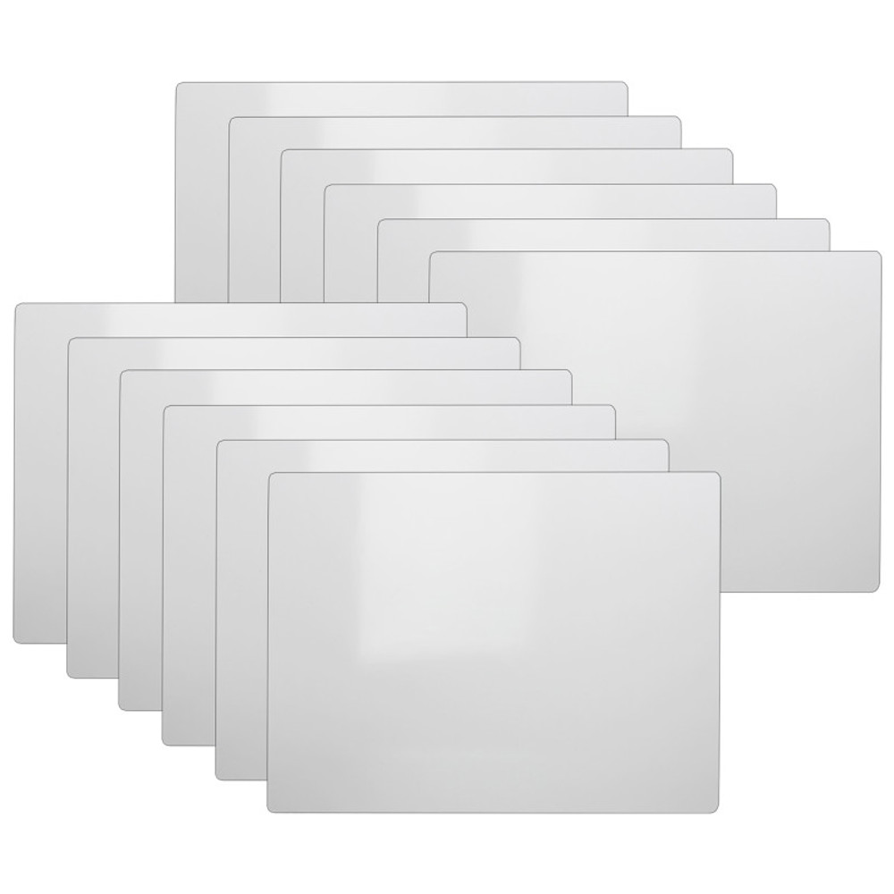 FLIPSIDE Flipside Products Two-Sided Dry Erase Board, 5" x 7", White, Pack of 12