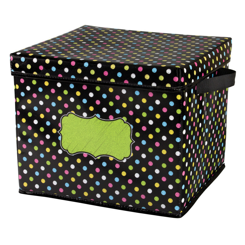 TEACHER CREATED RESOURCES Teacher Created Resources® Chalkboard Brights Storage Box with Lid