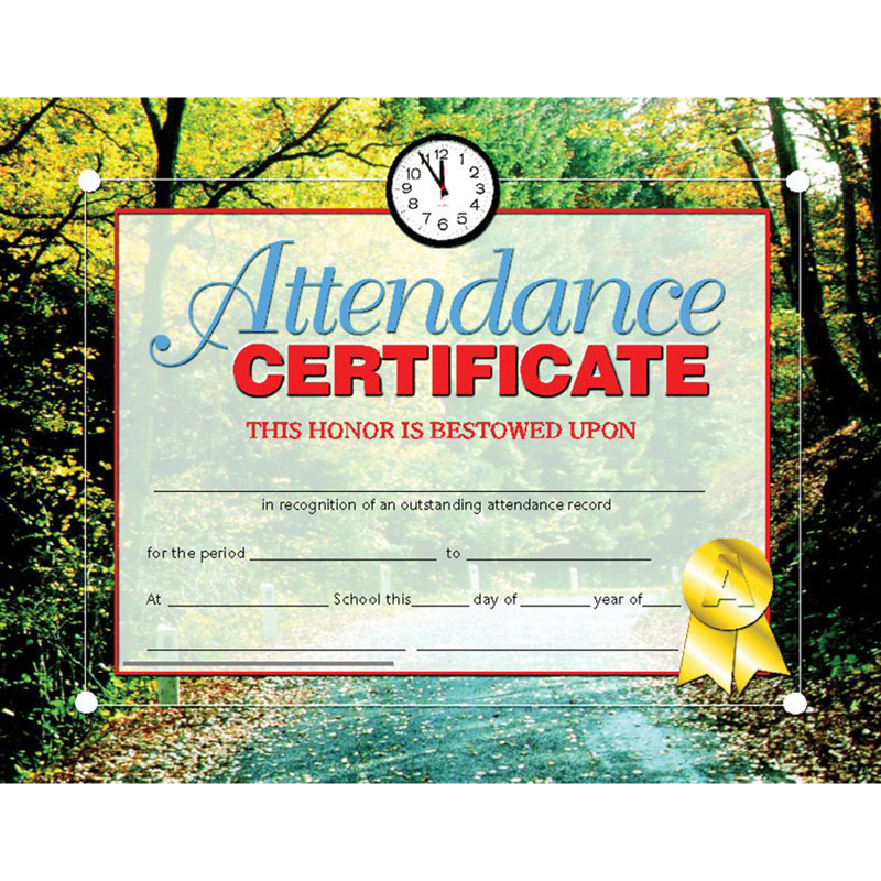 FLIPSIDE Hayes Publishing Attendance Certificate, 8.5" x 11", Pack of 30