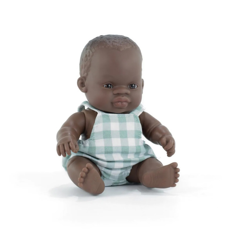 MINILAND EDUCATIONAL CORPORATION Miniland My Friends & Me Baby Doll, African Boy, 8-1/4" (Bag)