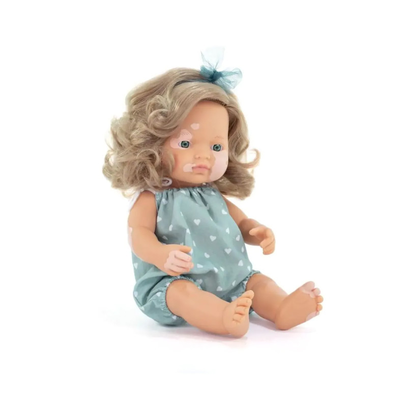 MINILAND EDUCATIONAL CORPORATION Miniland My Friends & Me Baby Doll, Caucasian Girl With Vitiligo, 15", Boxed