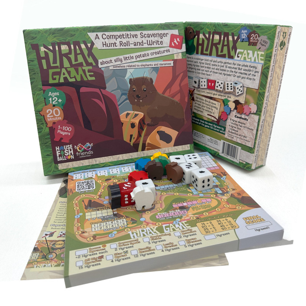 HOUSE FISH BALLOON LLC House Fish Balloon Hyrax Game