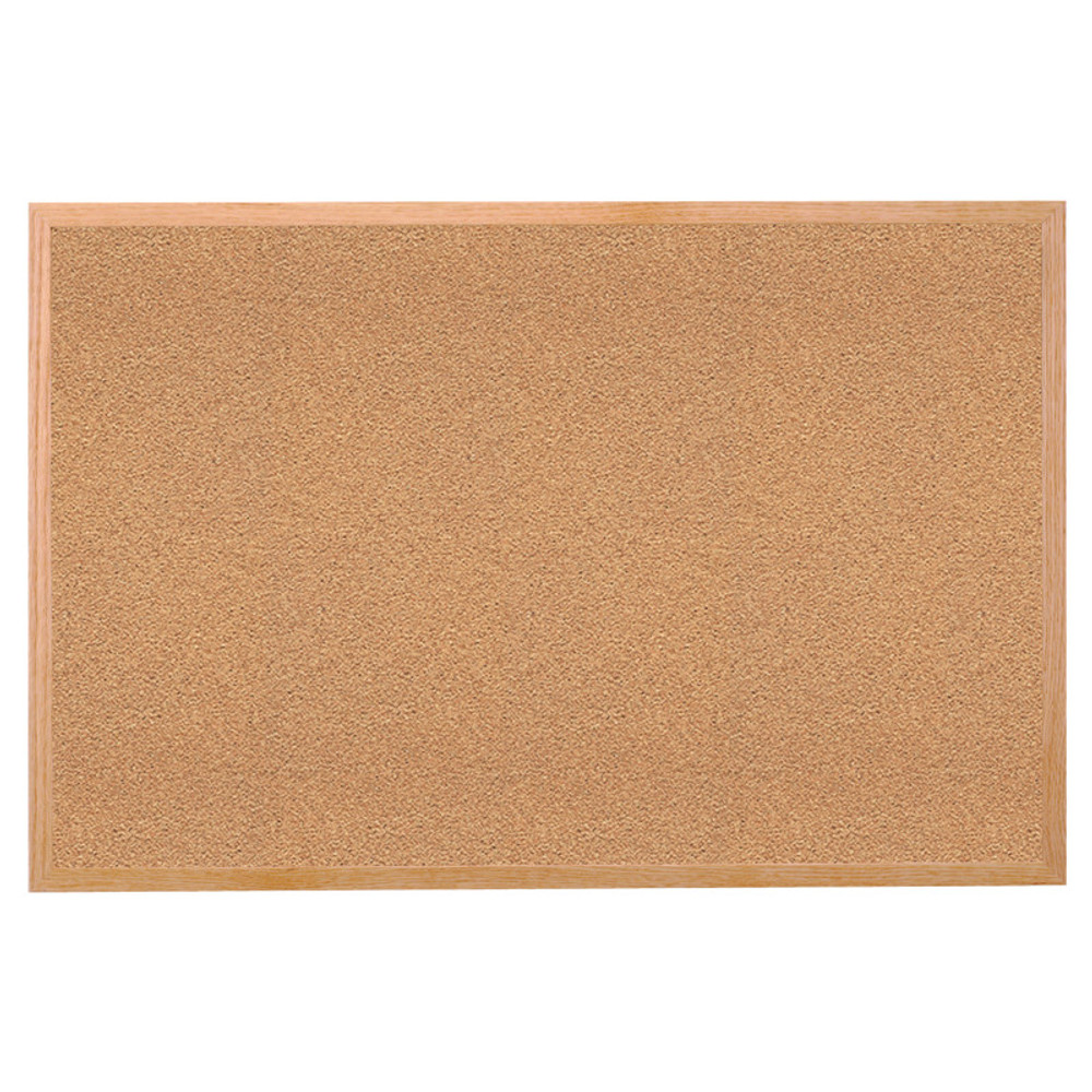 GHENT Ghent® Natural Cork Bulletin Board with Wood Frame, 18"H x 24"W GHENT Ghent® Natural Cork Bulletin Board with Wood Frame, 18"H x 24"W