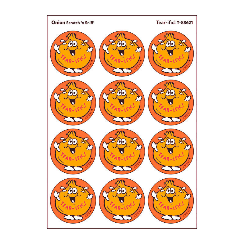 TREND ENTERPRISES INC. TREND Tear-ific!/Onion Scented Stickers, Pack of 24