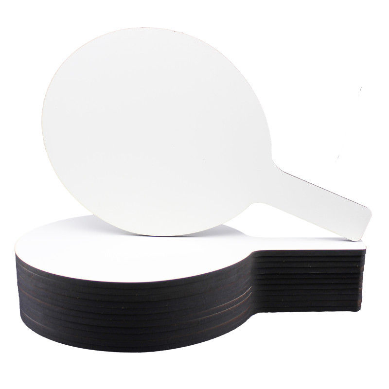 FLIPSIDE Flipside Products Oval Dry Erase Answer Paddles, 7" x 12", Pack of 12
