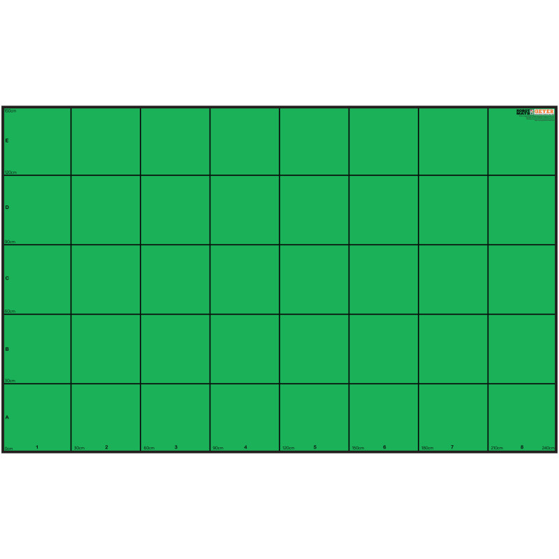 GEYER INSTRUCTIONAL PRODUCTS Geyer Instructional Products Wonder League Robotics Competition Green Screen Mat, 150cm x 240cm with 30cm Grid