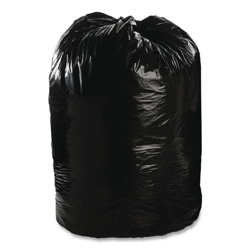 STOUT by Envision™ T4349B15 Total Recycled Content Plastic Trash Bags, 56 gal, 1.5 mil, 43" x 49", Black/Brown, 100/Carton