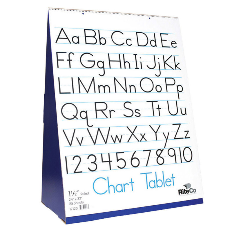FLIPSIDE Flipside Products Flipside Spiral-Bound Flip Chart Stand with 1.5" Ruled Tablet