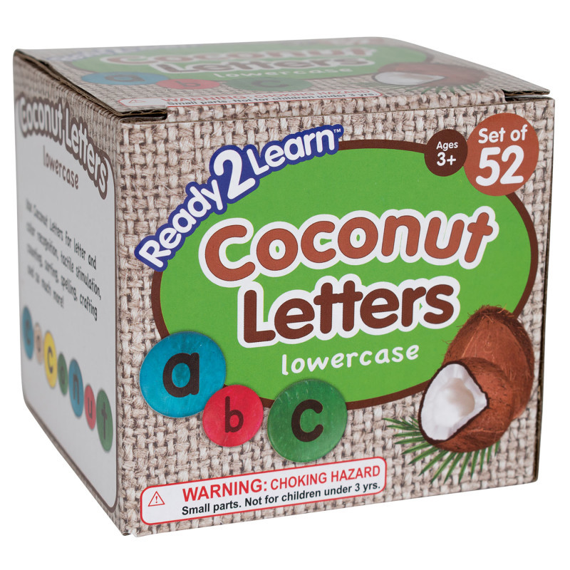 LEARNING ADVANTAGE READY 2 LEARN™ Coconut Letters, Lowercase, Set of 52