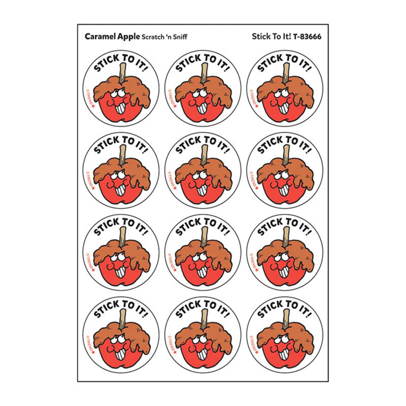 TREND ENTERPRISES INC. TREND Stick To It!/ Caramel Apple Scent Stickers, 24 ct.