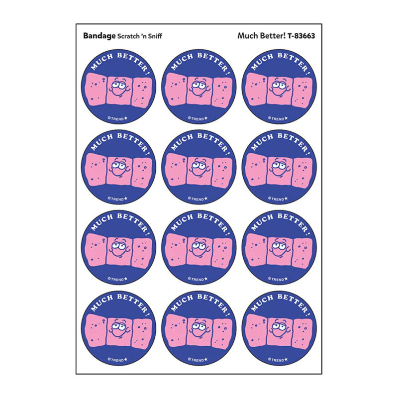 TREND ENTERPRISES INC. TREND Much Better!/ Bandage Scent Stickers, 24 ct.