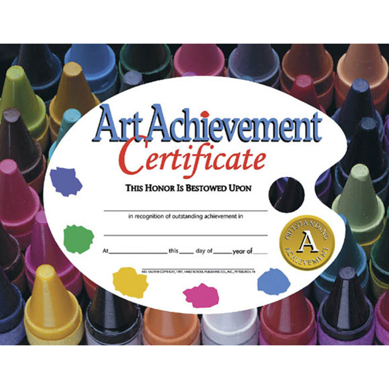 FLIPSIDE Hayes Publishing Art Achievement Certificate, 8.5" x 11", Pack of 30