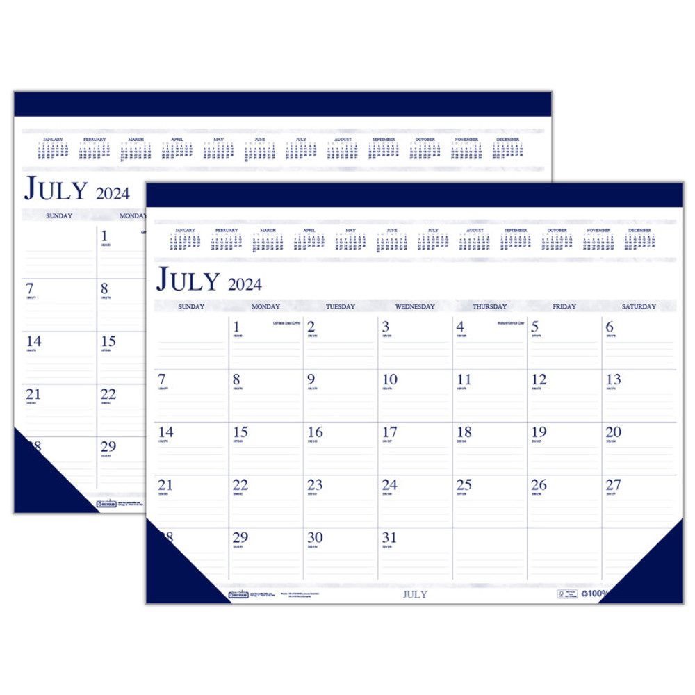 HOUSE OF DOOLITTLE House of Doolittle® Academic Desk Pad, 18 1/2" x 13", Pack of 2 HOUSE OF DOOLITTLE House of Doolittle® Academic Desk Pad, 18 1/2" x 13", Pack of 2