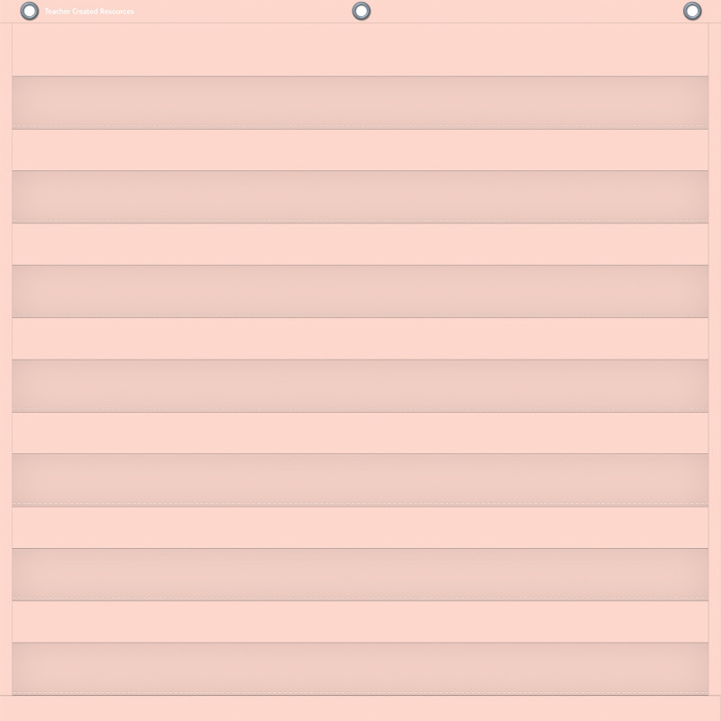 TEACHER CREATED RESOURCES Teacher Created Resources® Blush 7 Pocket Chart, 28" x 28"