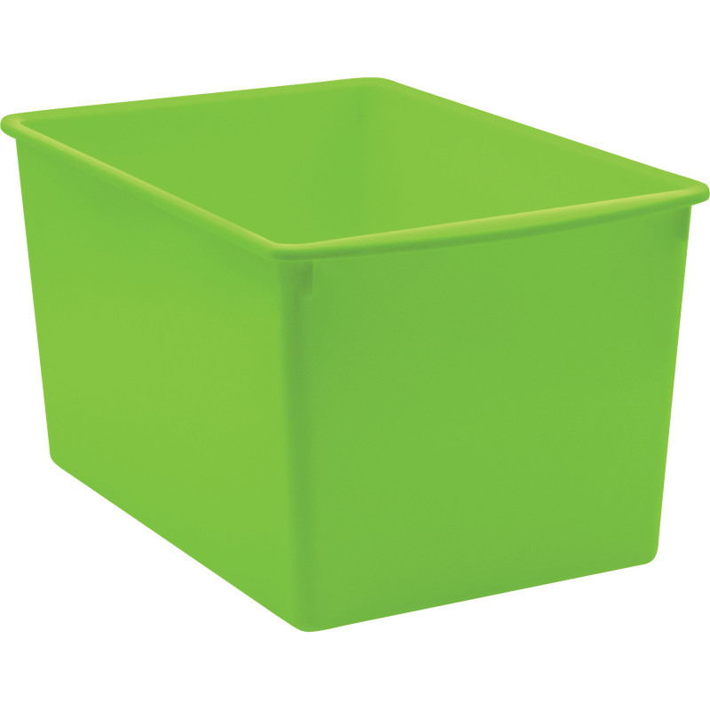 TEACHER CREATED RESOURCES Teacher Created Resources® Lime Plastic Multi-Purpose Bin