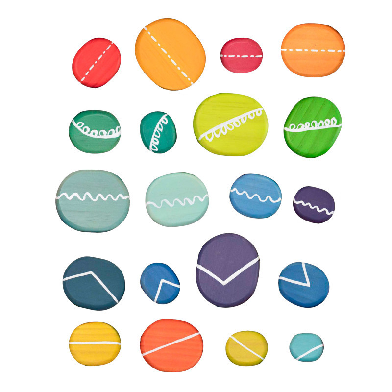 LEARNING ADVANTAGE The Freckled Frog Playing with Pebbles