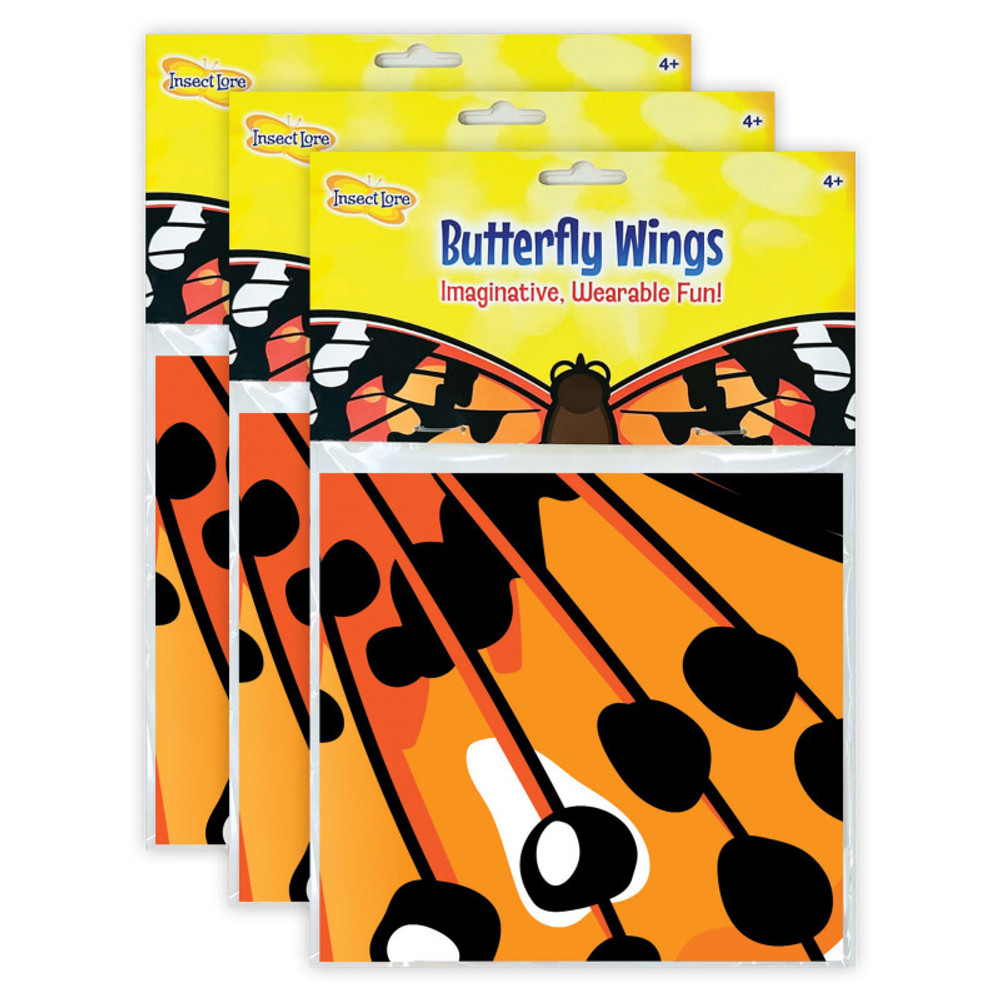 INSECT LORE Insect Lore Dress-Up Painted Lady Butterfly Wings, Pack of 3