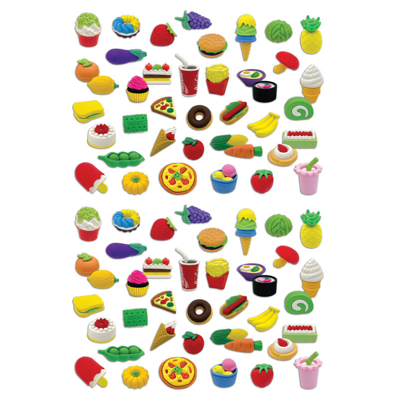TEACHER CREATED RESOURCES Teacher Created Resources® Desk Pets - Assorted Food, 40 Per Pack, 2 Packs