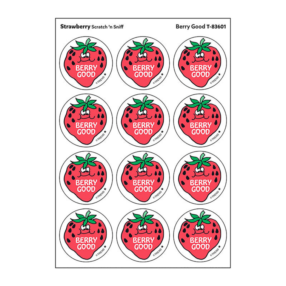 TREND ENTERPRISES INC. TREND Berry Good/Strawberry Scented Stickers, Pack of 24
