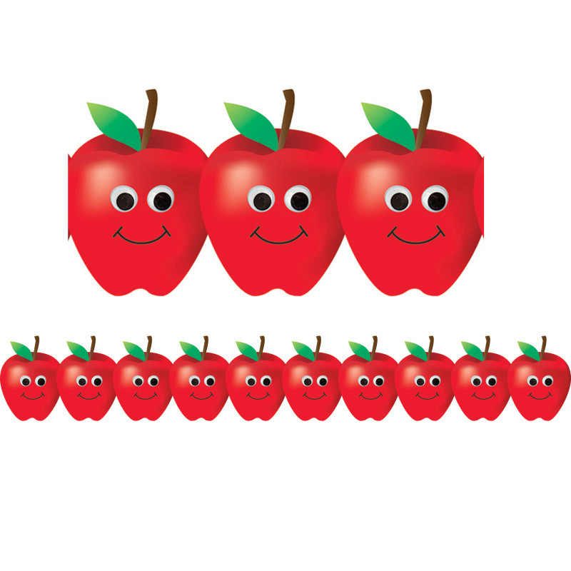 HYGLOSS PRODUCTS INC. Hygloss® Happy Apples Border, 12 Strips/36 Feet