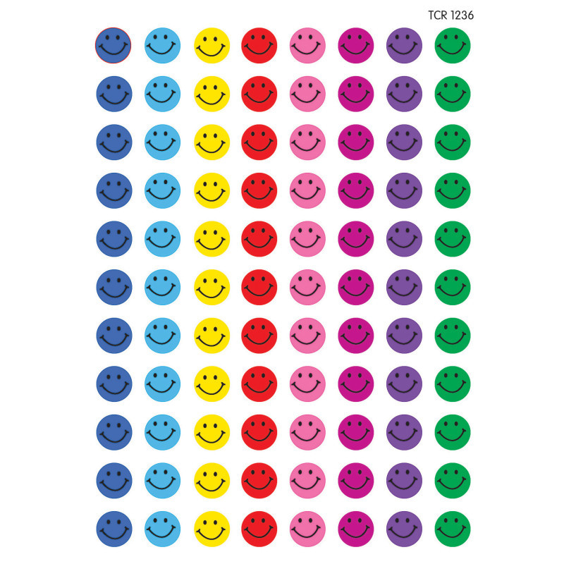 TEACHER CREATED RESOURCES Teacher Created Resources® Happy Faces Mini Stickers, Pack of 528