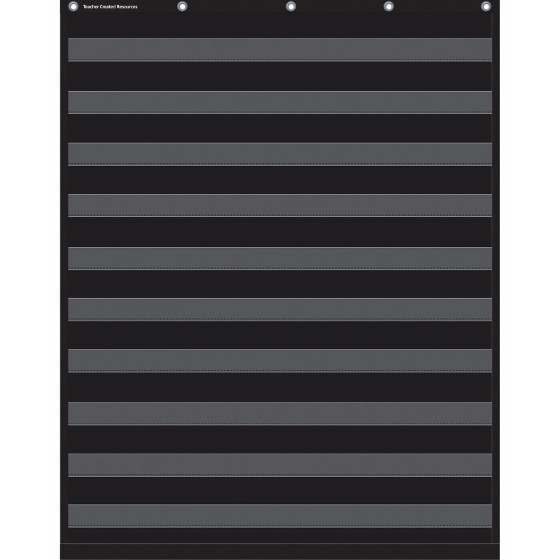 TEACHER CREATED RESOURCES Teacher Created Resources® Black 10 Pocket Chart